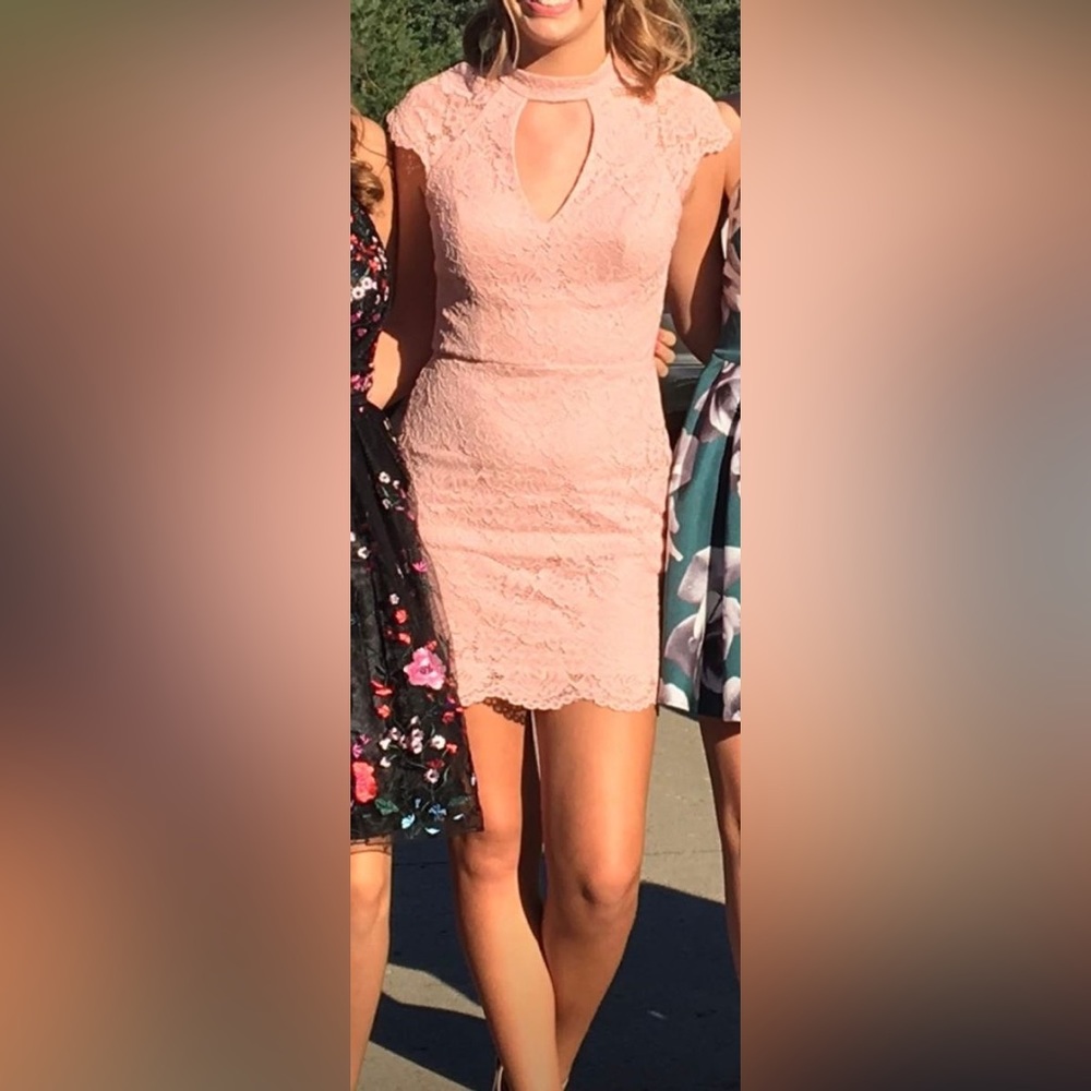 Pink Lace Dress